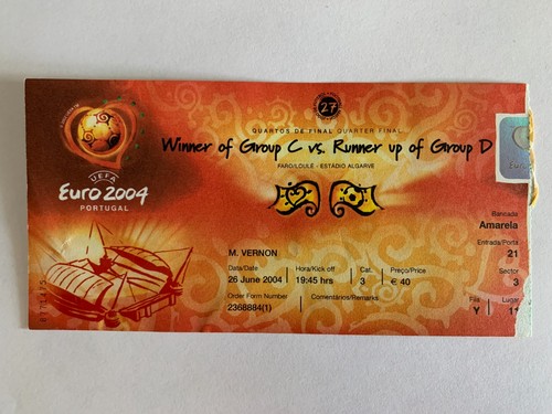 Ticket euro portugal june - 26,