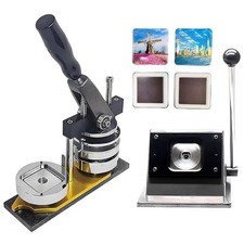 Machine à faire soi-même pour créer des badges carrés, dimensions : 50 x 50...