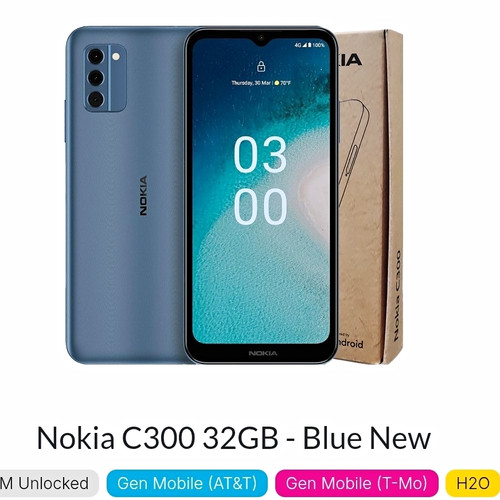 Nokia c300 32gb blue lte - nokia,