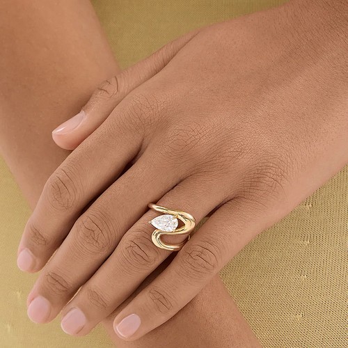 Bague diamant jaune - bague, or