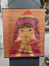 Peinture sur Soie Vintage