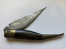 19th Century Spanish Navaja tool, folding blade
