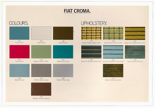 Fiat croma colour trim - colour, &