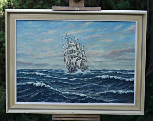 Huile sur toile signée - sur,