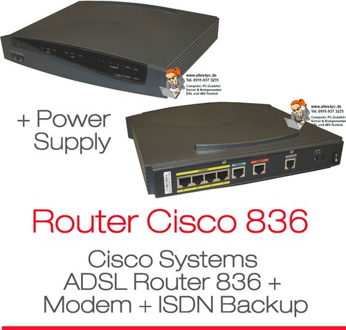 Cisco 836 adsl - cisco, rnis