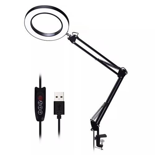 Lampe table led - avec, loupe