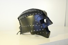 UNIQUE - Black Leather Gladiator Mask Role Playing, GN, etc (Craftsman)