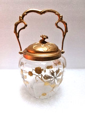 Pot, seau à biscuit en verre