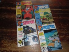 A VOIR ! LOT 4 ANCIENNES BD " SPIROU " 1975/76