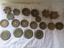 19 x coupelle bobèche ancien chandelier bougeoir lustre laiton bronze régule