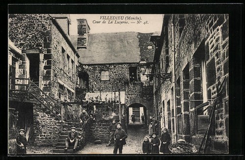 Cpa villedieu cour la - cpa, de