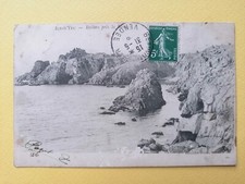 Old postcard 85 - Ile d'YEU Vendée ROCKERS near La MEULE