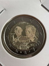 2 EURO LUXEMBOURG 2021 100 ANS GRAND DUC JEAN VERSION HOLOGRAMME NEUVE
