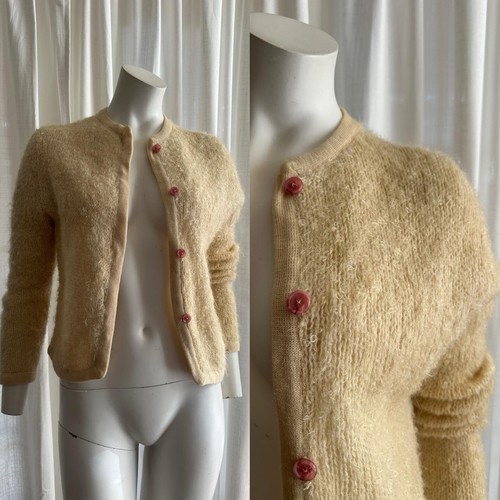 1950s fuzzy mohair blend - mohair,