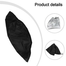 Protecteur de table de salle à manger ronde noir résistant à la poussière et