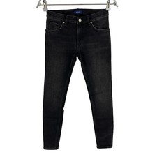 Gant Filles Noir Brut Skinny Slim Fit Jeans Taille 146/152 Cm 11-12 Ans