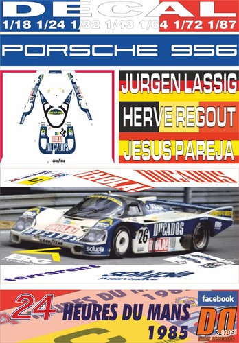 Decal porsche 956 - decal,
