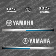 Kit autocollants remplacement Yamaha 115ch / 115 4T (2013) – moteur hors-bord