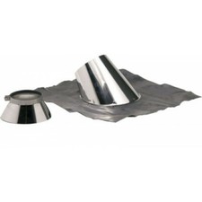 Solin pour conduit isolé double paroi inox - diamètre 80x130 TEN