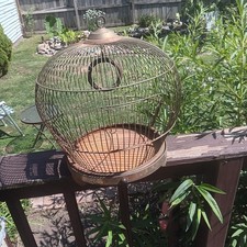 Vintage Antique Bird Canary Cage