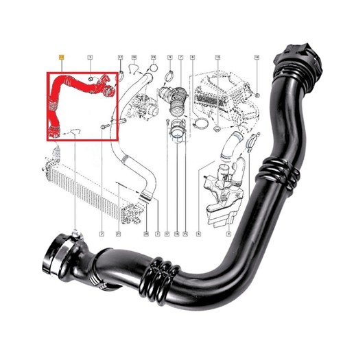 Durite suralimentation pour - de,