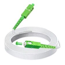 Câble Fibre Optique OS2 SC/APC-SC/APC Monomode Simplex , LSZH, Blanc -1m-100m