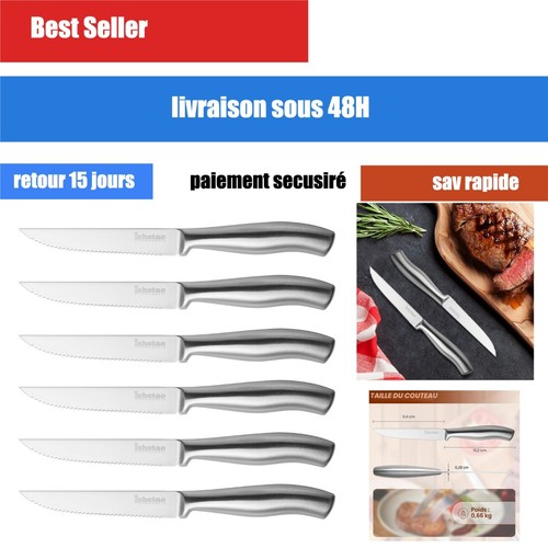 Couteaux steak pièces - couteaux,