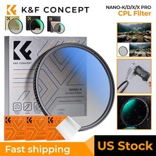 K&F Concept Circular Polarizer CPL Lens Filter 55/58/62/67/72/77mm NANO-K/X/PRO