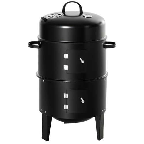 Outdoor charcoal bbq - 3-in-1,