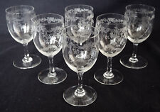 6 verres à vin - cristal de Baccarat - modèle Louis XV - 10,9cm