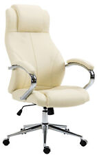 Fauteuil de bureau Salford en véritable cuir ajustable pivotant avec accoudoirs