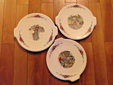 Lot de 3 plats "Obernai" Sarreguemines - images rares