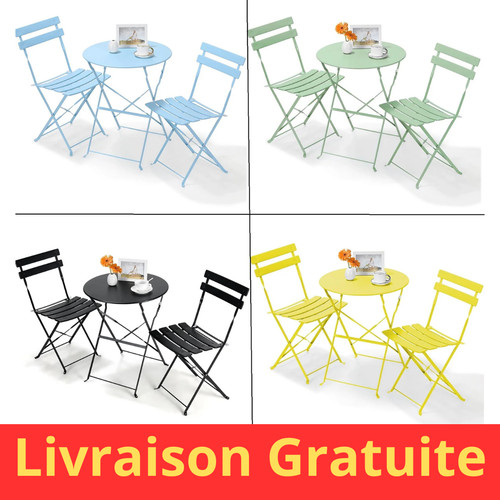 Salon jardin pliant 3 - de,
