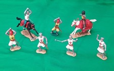 LOT DE 7 CHEVALIERS TEMPLIERS - TIMPO TOYS