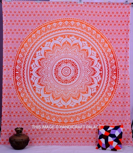 Tenture mandala ombre indienne - tenture,