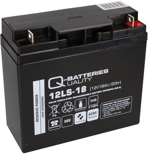 Batteries bleiakku 12v 18ah - q-batteries,