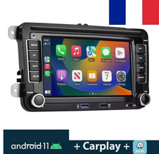 Autoradio 2DIN 7" CarPlay Android Auto VW Passat B6 B7 CC GPS USB RDS Écran HD