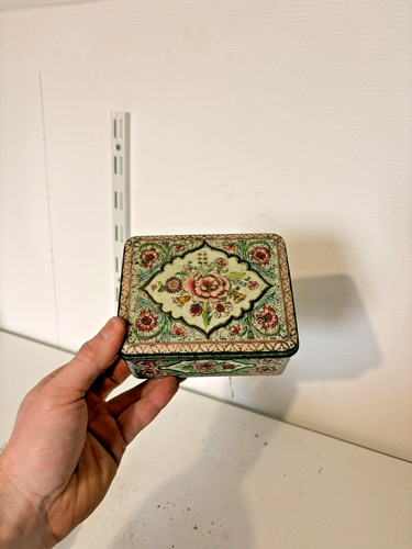 Ancien boîte métallique thé - boîte,