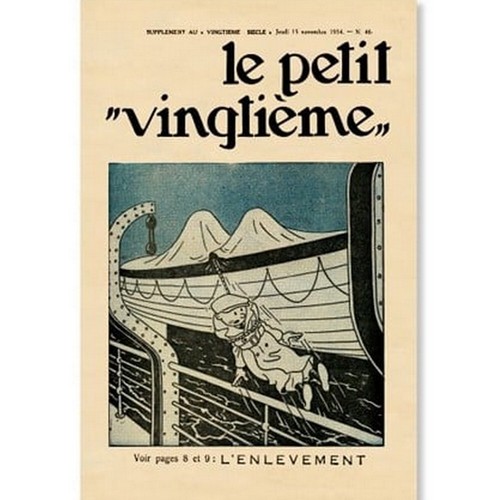 Poster couverture tintin - de,
