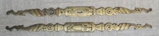 PAIR OF LARGE ANTIQUE BRASS CLEAN PLATES Engraved Angel XIX Door Lock
