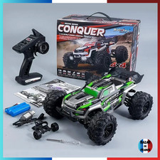 ✅ Voiture Top Racing Serie Conquer Télécommandée RC 4x4 Tout-Terrain Rouge Vert