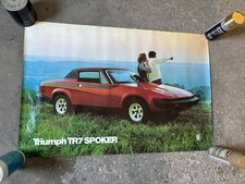 Vintage Triumph TR7 Spoker Car Dealer Sales Poster 36” Leyland