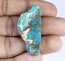 Naturel Bleu Crête Turquoise 31.15 Carat Certifié Dalle Pierre Précieuse T18460