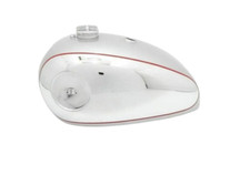 CONVIENT POUR BSA Gold Star 4 gallons argent peint chrome réservoir d'essence...