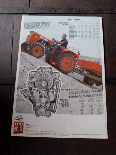 Brochure tracteurs same 1965 - brochure,