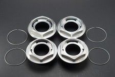 x4 Genuine BBS RS Hex Nut Half Height 16" 17” BBS RS 72mm Large Thread