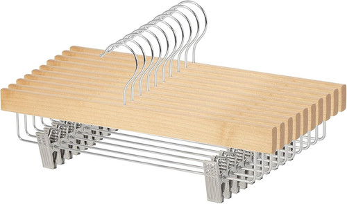 Lot cintres bois avec - en,