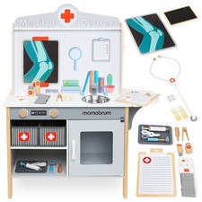 Jouet D'Imitation Bois, Docteur Infirmerie, Cabinet Médical Hôpital Kit Médecin