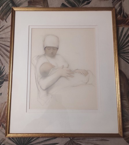 Lithographie maternite - lithographie, la