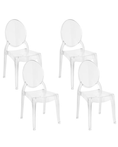 Beliani lot chaises - -,